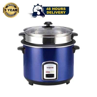 Picture of VISION Rice Cooker 1.8 L 40-06 SS Blue Double Pot