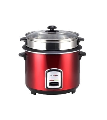 Picture of VISION Rice Cooker 1.8 L REL-40-06 SS Red (Double Pot)