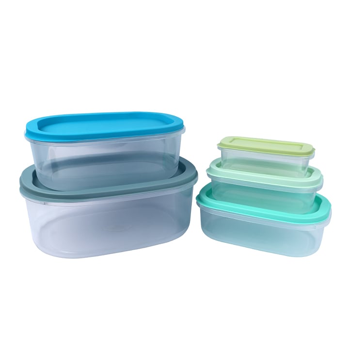 Buy 5-Piece Lid & Lid Rtg Container Set - Durable, Space-Saving Storage - UAE at Best Price In Bangladesh
