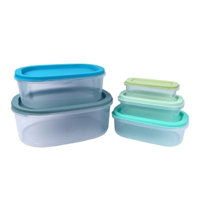 Buy 5-Piece Lid & Lid Rtg Container Set - Durable, Space-Saving Storage - UAE at Best Price In Bangladesh