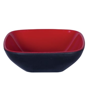 Picture of 3" square Double Color bowl Black & Red