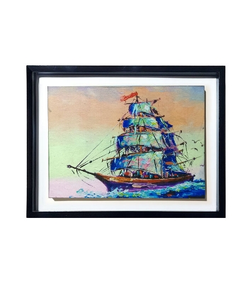 Buy Wooden Photo Frame/Canva-Village Gap 12x15 inch Online at Best Price