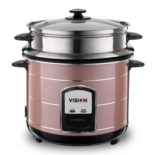 Buy Vision Rice Cooker 3.0 Liter REL-50-05 SS Coffee (Double Pot) Online