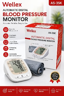 Picture of Wellex AS-35K Automatic Digital Blood Pressure Monitor Smart & Accurate Home BP Monitoring Device