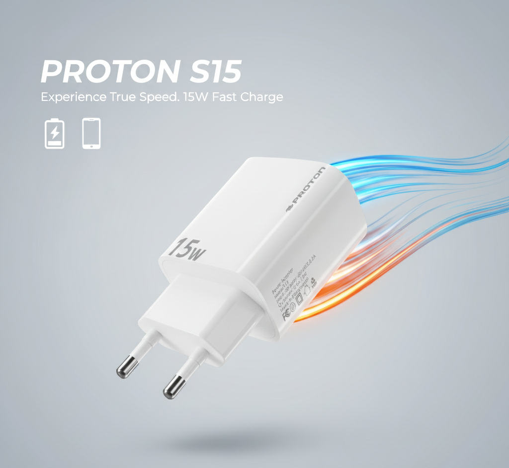 Picture of Proton 15W FAST CHARGER- S15W  ( With Type B cable ) 