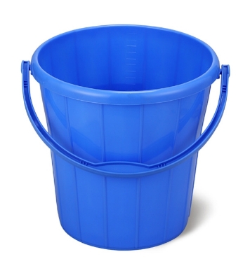 Buy Super Bucket Plastic Handle Blue 25 Liters Online