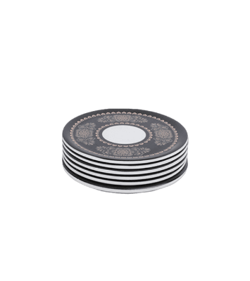 Picture of Big Flat Lid 6 pcs Set-Black gold