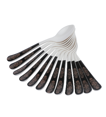 Picture of Tea Spoon 12 Pcs Set-Black gold