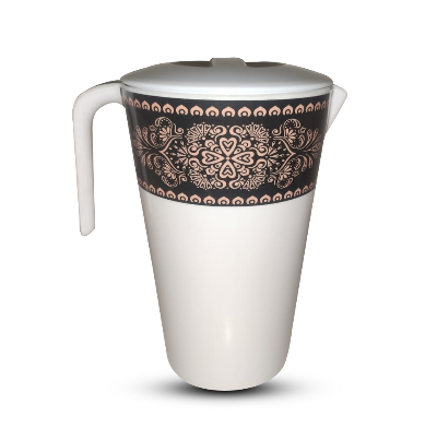 Buy 2.2 L Lovely Round Jug with Lid WO Pack-Black gold at Best Price In Bangladesh