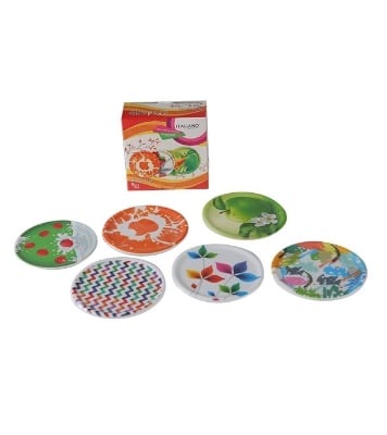 Buy Italiano Big Flat Lid 6 pcs Set Assorted Design Online