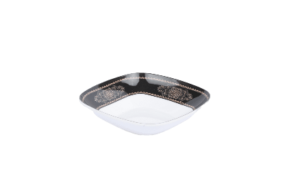 Picture of 5" Square Bowl-Black gold