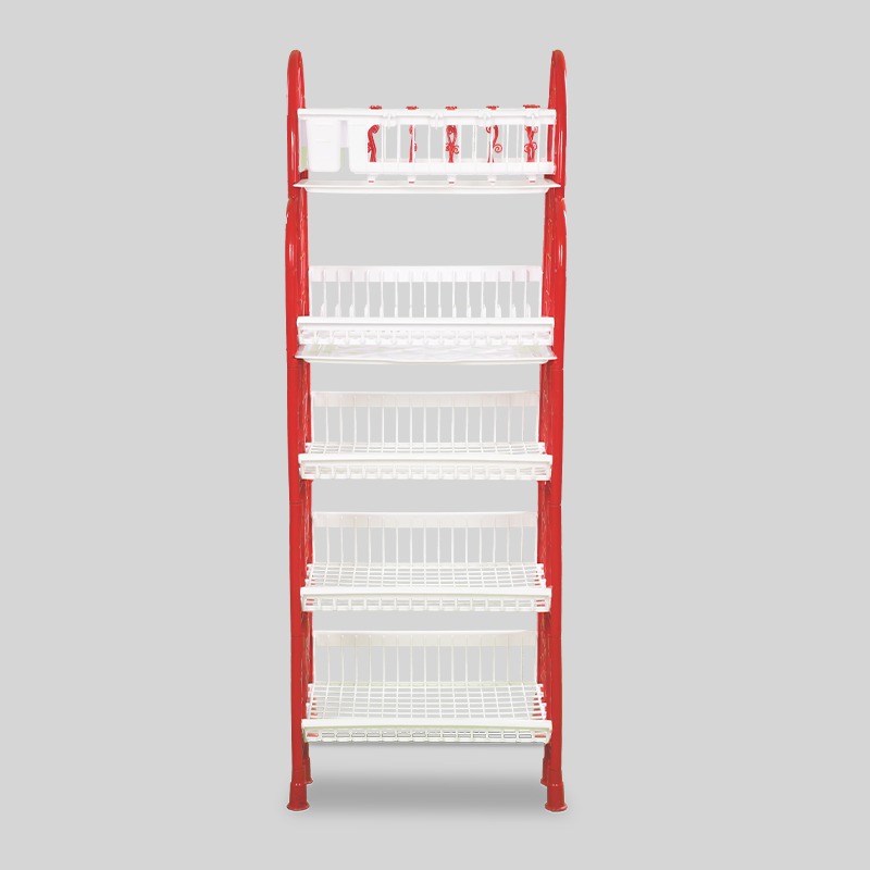 Buy Standard Rack 5-Step Double Tray Red & White Online at Best Price
