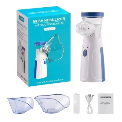 Picture of Mesh Portable Nebulizer – Handheld Ultrasonic Atomizer for Breathing 
Support, Personal Inhaler for Home Use