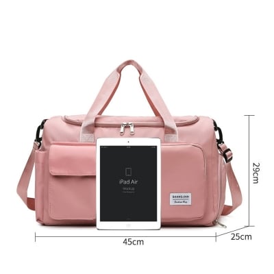 Picture of Fashionable Large Capacity Travel & Gym Bag Pink