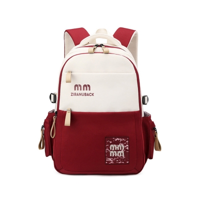 Picture of Schoolbags, College Cute Large-Capacity Backpacks, Simple Casual Backpacks(Red)
