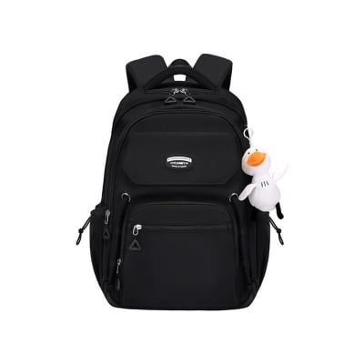 Picture of Middle School, High School, and College Students’ Schoolbags Stain-Resistant Backpacks (Black)
