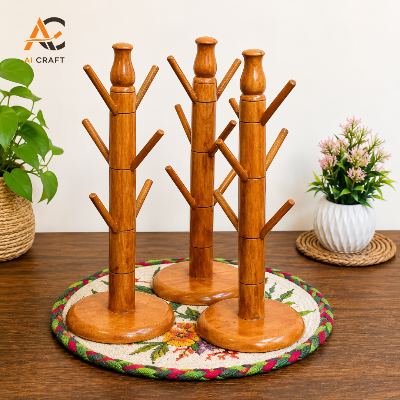 Picture of Wooden Glass Holder Stand