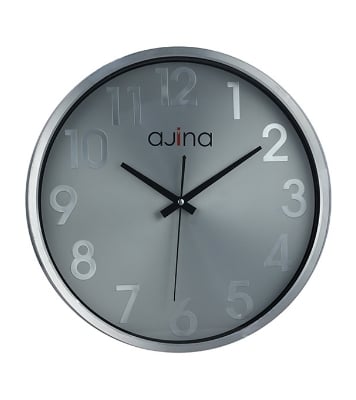 Picture of Deluxe Wall Clock Round W/O Digit Silver