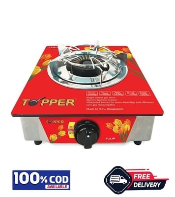 Picture of TOPPER Single Glass Auto Gas Stove LPG ( Glass-106)