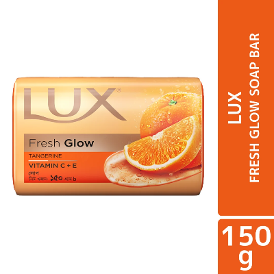 Picture of Lux Soap Bar Fresh Glow Tangerine & Vitamin C + E 150g