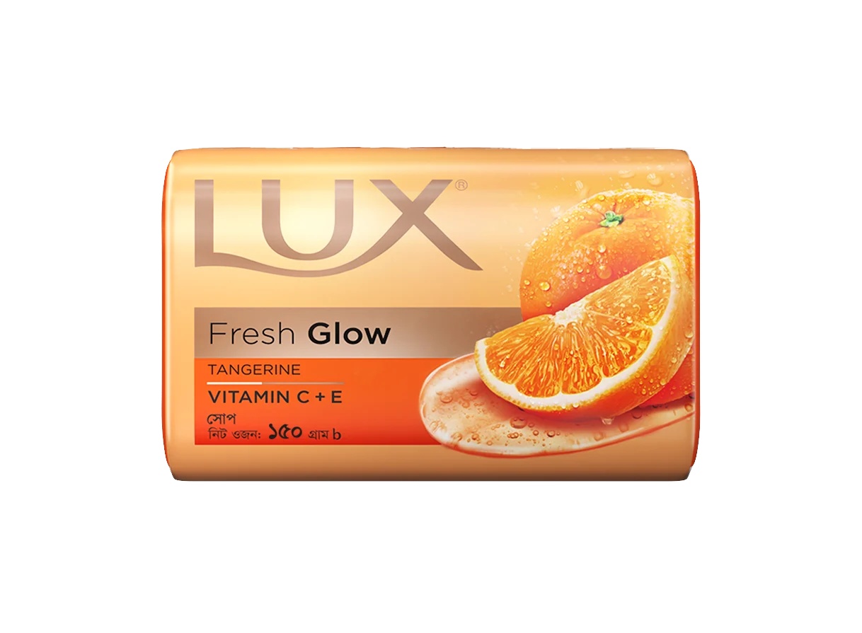 Picture of Lux Soap Bar Fresh Glow Tangerine & Vitamin C + E 150g