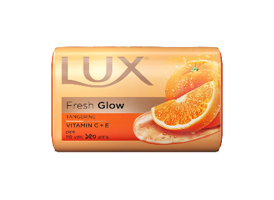 Picture of Lux Soap Bar Fresh Glow Tangerine & Vitamin C + E 150g