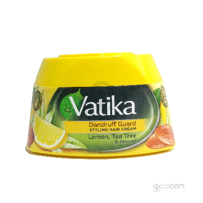 Picture of U.A.E product Hair styling hair care hair treatment  dandruff guard with lemon , tea tree and Almond  cream- 140 ml - Yellow