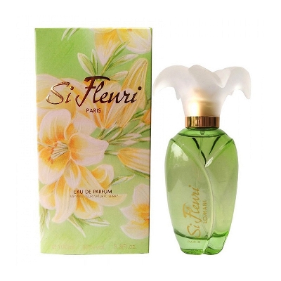 Picture of International France product body perfume party scent Body spray Si Fleuri used for female - 100 ml - Green