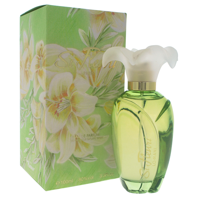 Picture of International France product body perfume party scent Body spray Si Fleuri used for female - 100 ml - Green