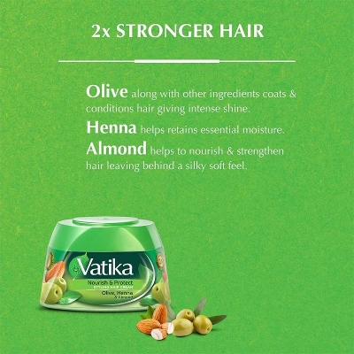 Picture of International Hair treatment UAE product Va tika Nourish & Protect Hair cream used for male/ female 1 Piece- 140 ml