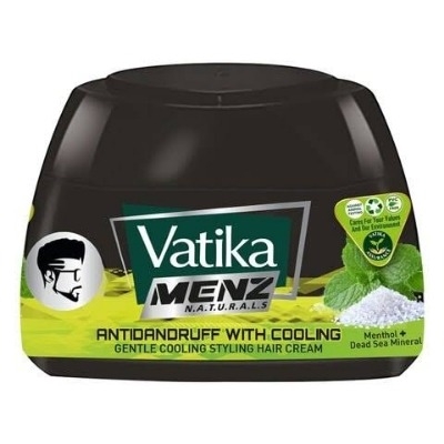 Picture of International Hair treatment UAE product Vatika Menz Anti-Dandruff with Cooling Styling Hair Cream - Multicolor