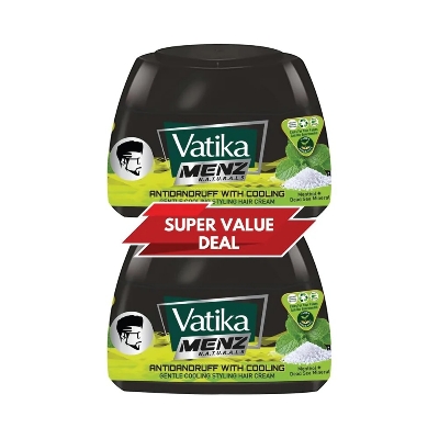 Picture of International Hair treatment UAE product Vatika Menz Anti-Dandruff with Cooling Styling Hair Cream - Multicolor
