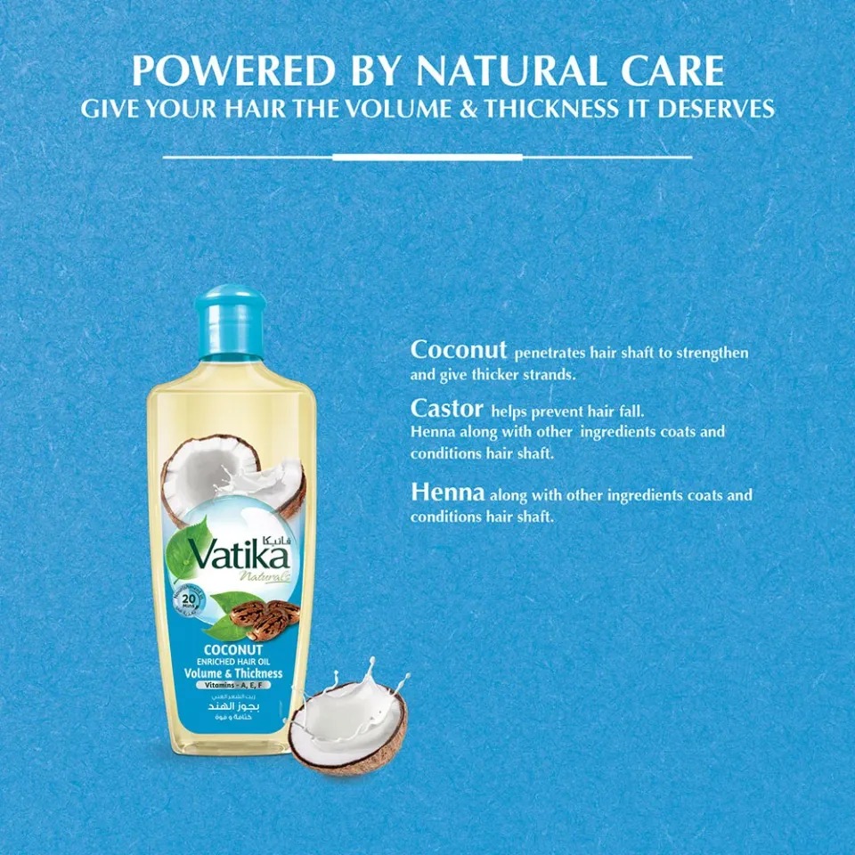 Picture of International UAE product Hair care Va tika COCONUT hair oil used for male female - 300 ml