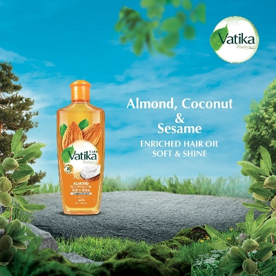 Picture of International UAE product Hair care Va tika ALMOND hair oil used for male female - 300 ml