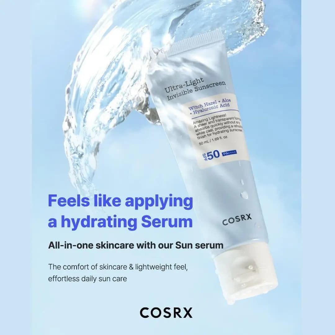 Picture of COSRX Ultra-Light Invisible Sunscreen SPF 50 PA++++ – Hydrating Korean Sunscreen