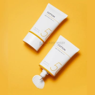 Picture of Korean item MISSA Cotton Sunscreen SPF 50+ PA++++ 50ml – Lightweight Korean Sun Cream