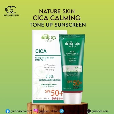 Picture of Korean Nature Skin Cica Calming Tone Up Sun Cream SPF50+   PA+++ 100 mL