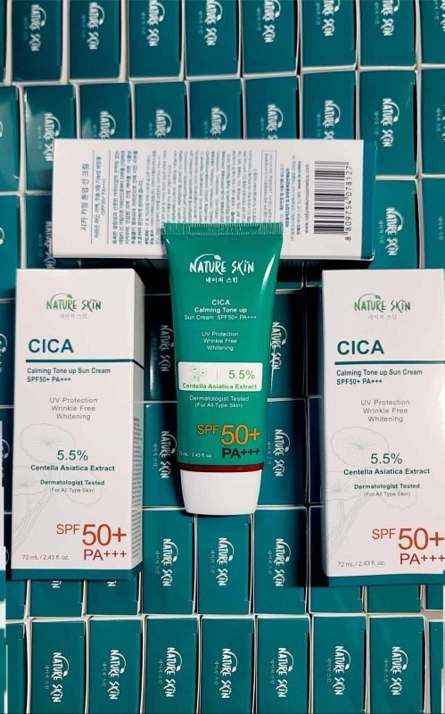 Picture of Korean Nature Skin Cica Calming Tone Up Sun Cream SPF50+   PA+++ 100 mL