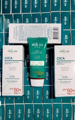 Picture of Korean Nature Skin Cica Calming Tone Up Sun Cream SPF50+   PA+++ 100 mL