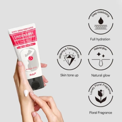 Picture of Korean Nella White Snow Fermented Underarm Whitening Cream with Green Tea 50ml