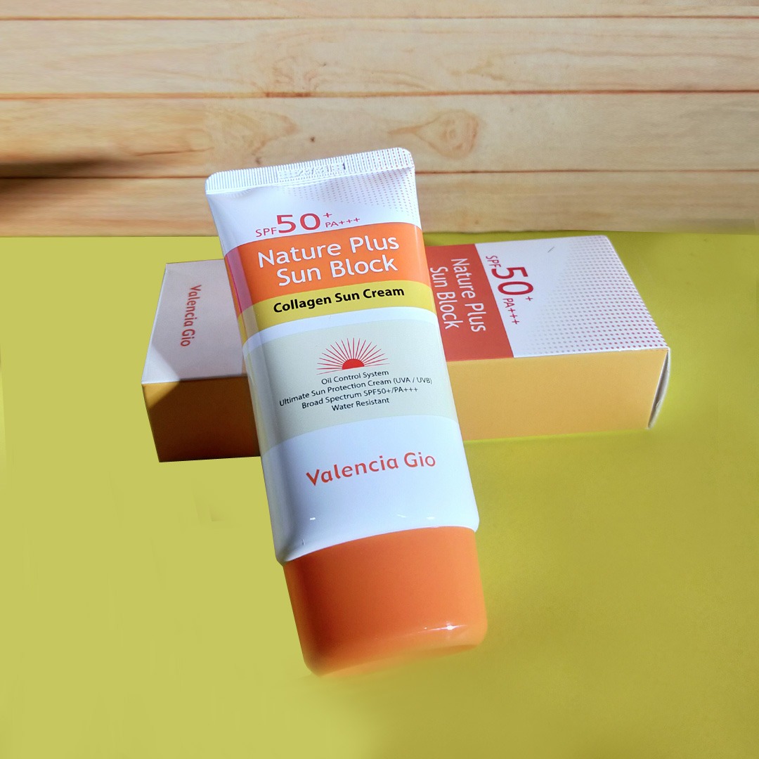 Picture of Nature Plus Sun Block SPF50+ PA+++ – Korean Daily UV Protection Sunscreen Cream - 70 ml