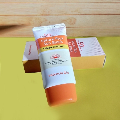 Picture of Nature Plus Sun Block SPF50+ PA+++ – Korean Daily UV Protection Sunscreen Cream - 70 ml