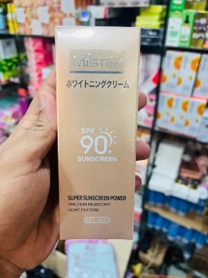 Picture of MESTIN sunscreen SPF 60 SUPER SUNSCREEN POWERFRICTION RESISTONTLIGHT FEXTURE - 60 ml