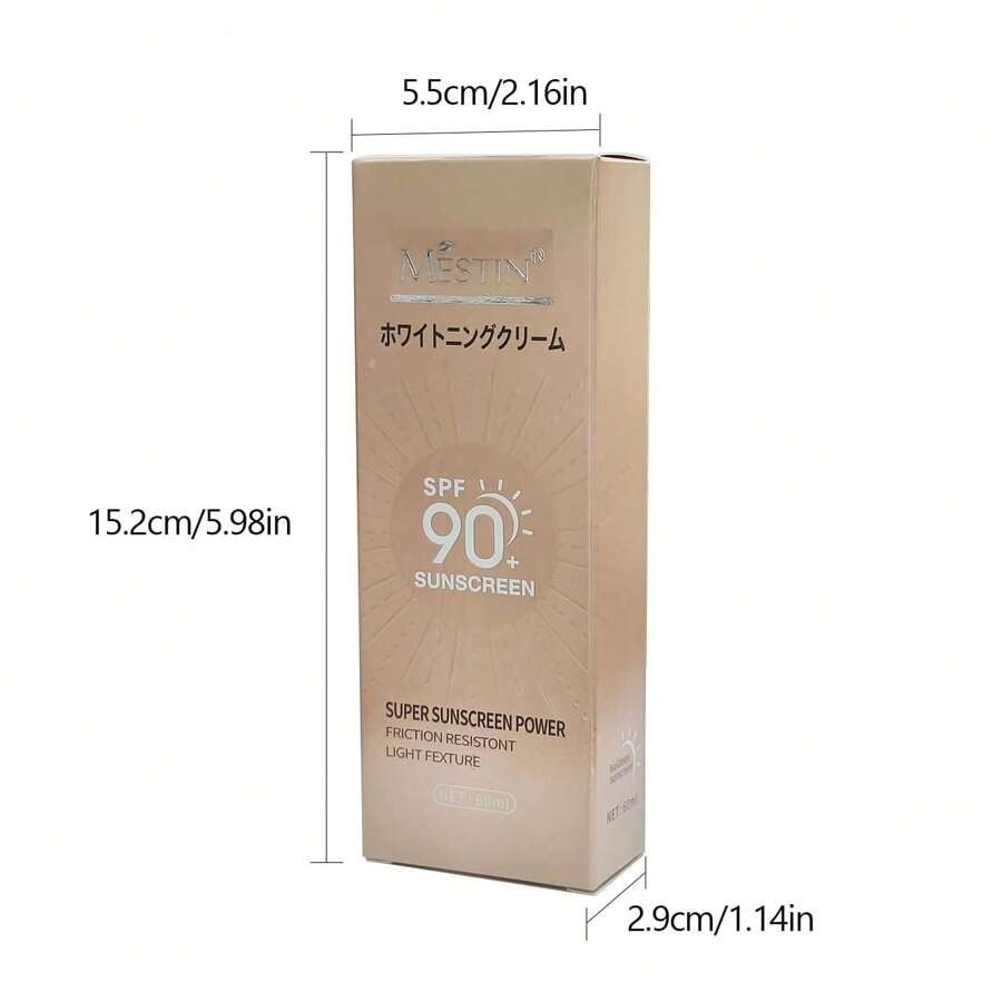 Picture of MESTIN sunscreen SPF 60 SUPER SUNSCREEN POWERFRICTION RESISTONTLIGHT FEXTURE - 60 ml