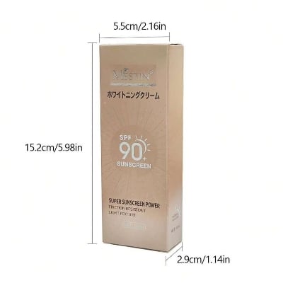 Picture of MESTIN sunscreen SPF 60 SUPER SUNSCREEN POWERFRICTION RESISTONTLIGHT FEXTURE - 60 ml