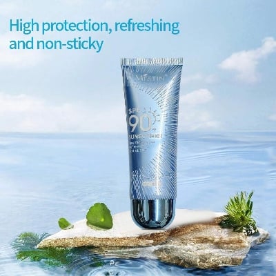 Picture of Mestin Sunscreen SPF 90 Sun Protection Not Affected By Sunlight 60 ml