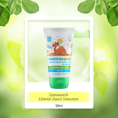 Picture of mamaearth Mineral-Based Sunscreen for Babies – 50ml - Multicolor