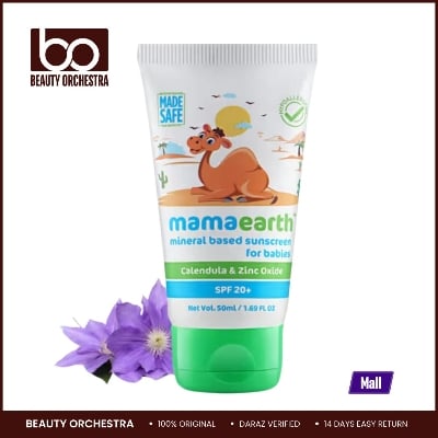 Picture of mamaearth Mineral-Based Sunscreen for Babies – 50ml - Multicolor