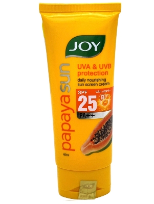 Picture of International product Skin care JOY papaya sun screen cream UVA & UVB protection - 60 ml
