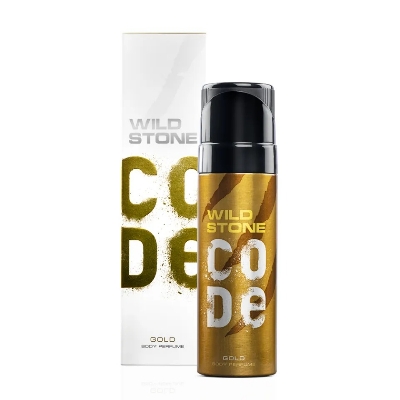 Picture of Wild Stone - Code Titanium No Gas Body Perfume For Men, Long Lasting Intense Fragrance - 120ml